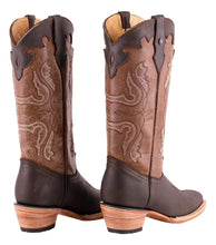 Cargar imagen en el visor de la galería, D5002 - Bota rodeo crazy choco/café
