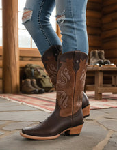 Cargar imagen en el visor de la galería, D5002 - Bota rodeo crazy choco/café

