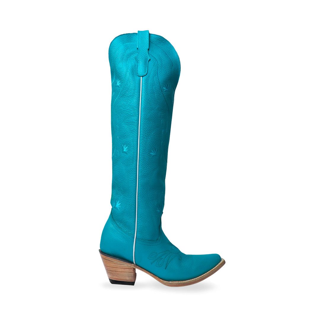 D6001 - Bota puntal alta venado azul cielo
