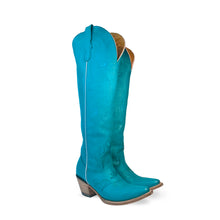 Cargar imagen en el visor de la galería, D6001 - Bota puntal alta venado azul cielo
