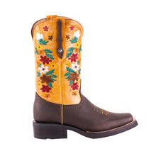Cargar imagen en el visor de la galería, ELD1011 - Bota rodeo de hule floter choco/miel
