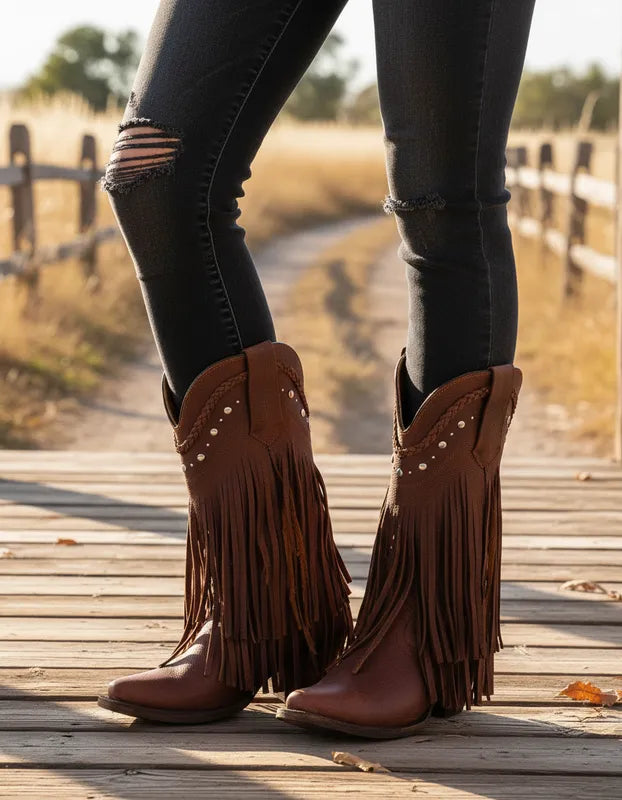 D7001 - Bota puntal de barbas floter brandy