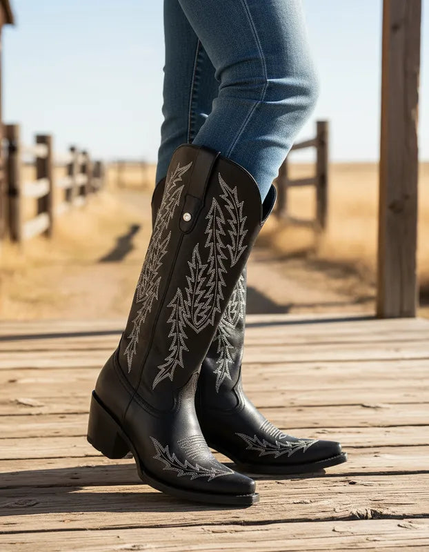 D8001 - Bota puntal kiara atanado negro
