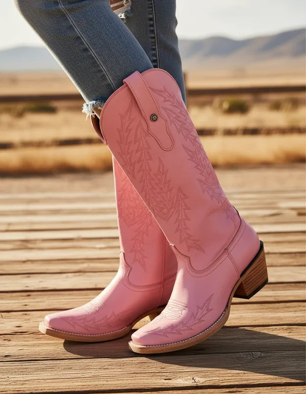 D8008 - Bota puntal kiara nappa rosa
