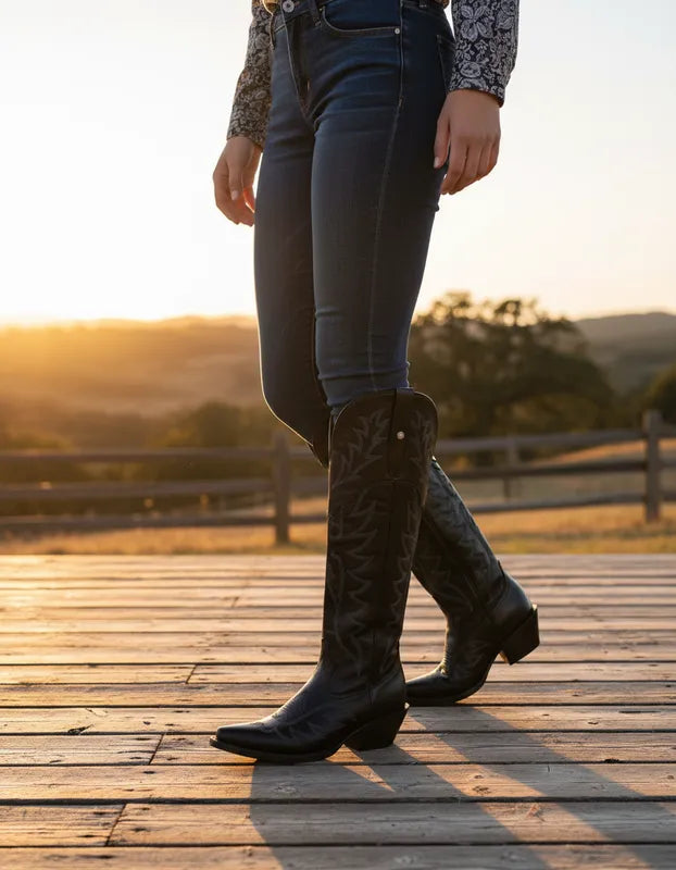 D9003 - Bota puntal canela merlín negro