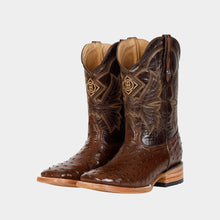 Cargar imagen en el visor de la galería, EB1002 - Bota bulldog avestruz café
