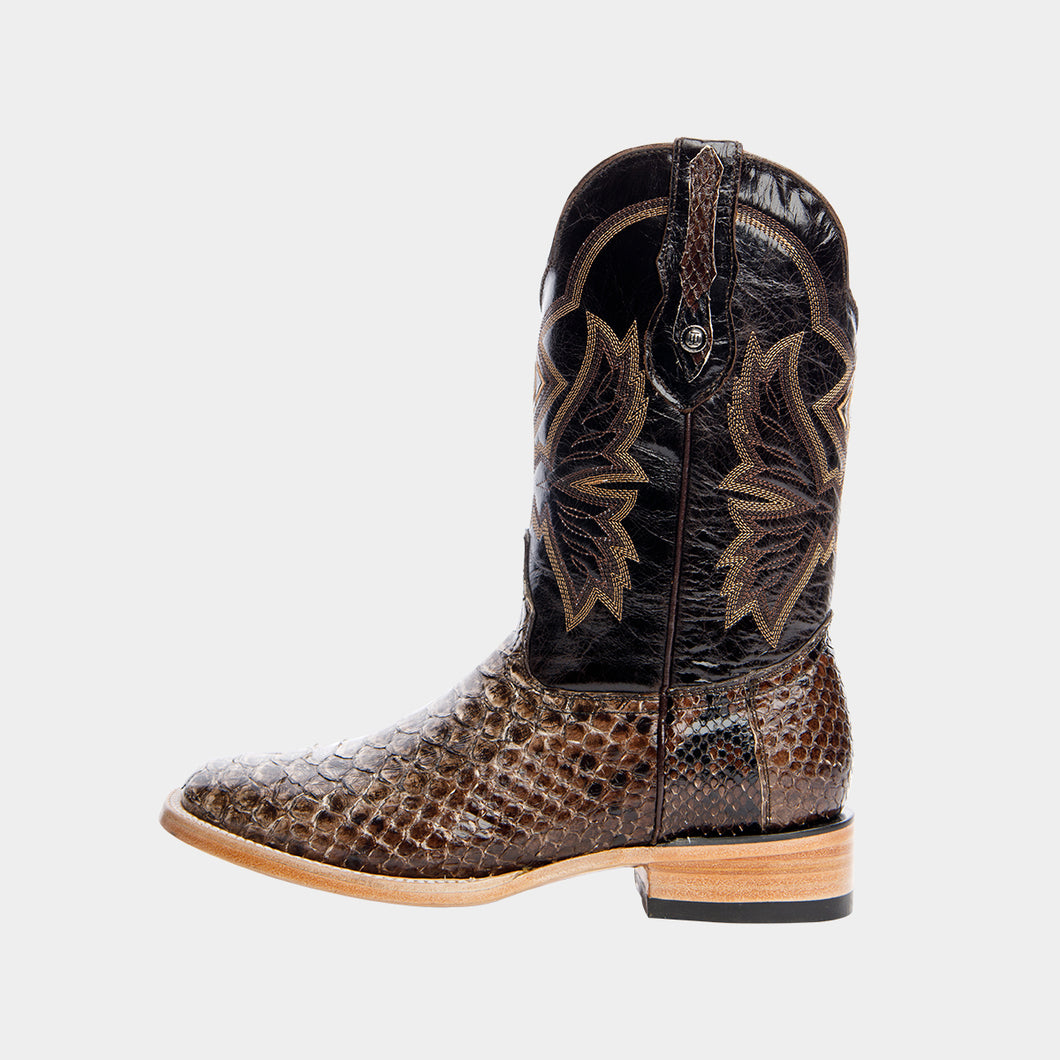 EB4003 - Bota bulldog pitón rústico café