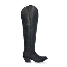 Load image into Gallery viewer, ELD1004 - Bota puntal canela crazy negro bordado negro
