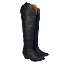 Load image into Gallery viewer, ELD1004 - Bota puntal canela crazy negro bordado negro
