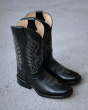 Cargar imagen en el visor de la galería, ELD1007 - Bota rodeo águila 22 suavel negro hule
