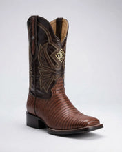 Load image into Gallery viewer, ELH1001 - Bota rodeo clon lizard café hule
