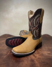 Cargar imagen en el visor de la galería, ELH1014 - Bota rodeo TB flechas crazy oro
