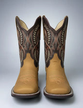 Cargar imagen en el visor de la galería, ELH1014 - Bota rodeo TB flechas crazy oro
