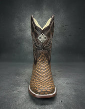 Cargar imagen en el visor de la galería, ELH1015 - Bota bulldog petatillo miel/choco barza café
