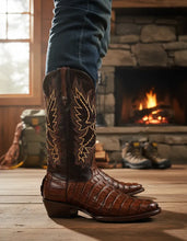 Cargar imagen en el visor de la galería, EO4001 - Bota oval cola coco café
