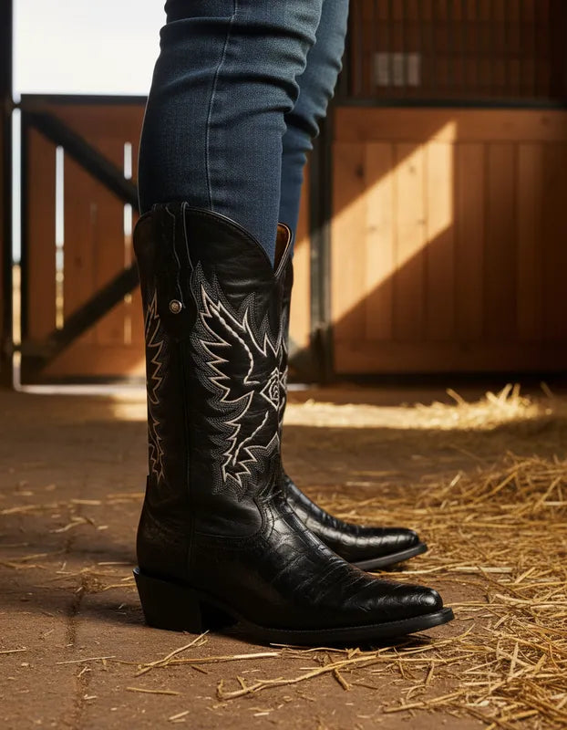 EO9002 - Bota oval panza coco negro