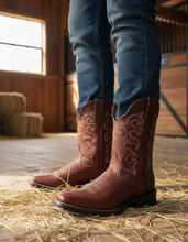 Cargar imagen en el visor de la galería, ELH1009 - Bota rodeo frontera brasil brandy
