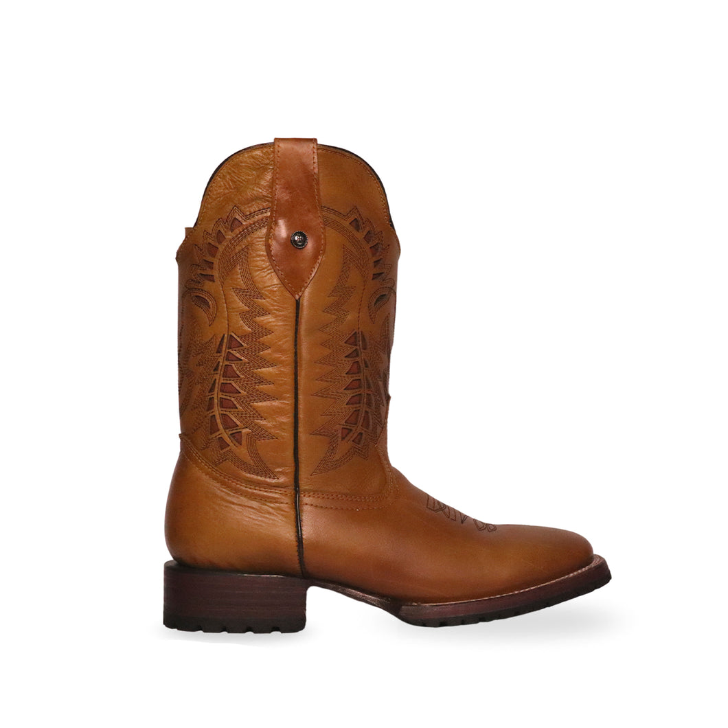 H1012 - Bota bulldog doble vida capuchino miel suela media vida tachón