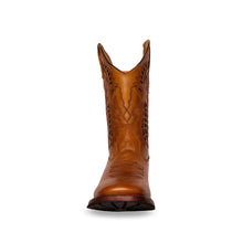 Load image into Gallery viewer, H1012 - Bota bulldog doble vida capuchino miel suela media vida tachón
