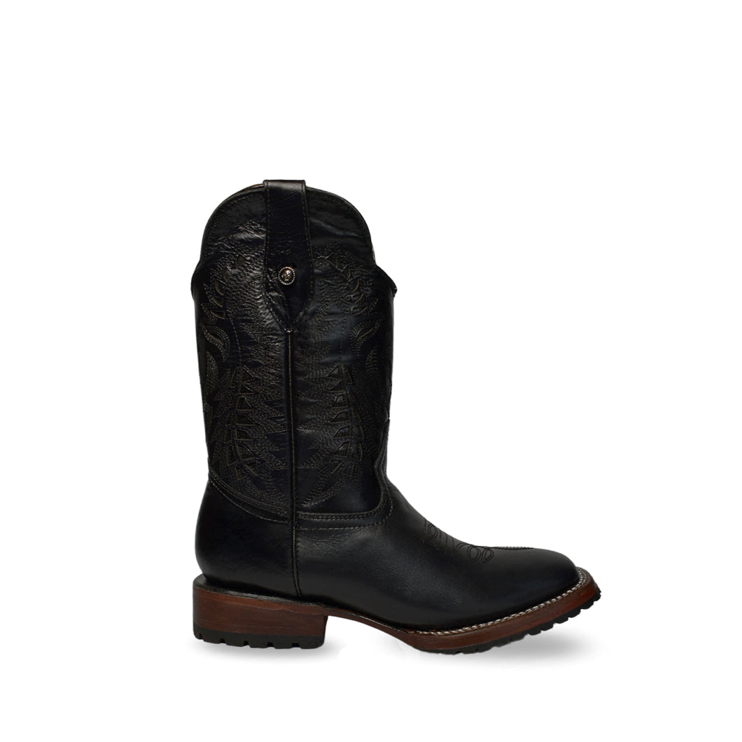 H1013 - Bota bulldog doble vida merlín negro suela media vida tachón