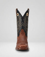 Cargar imagen en el visor de la galería, H1023 - Bota rodeo antifaz cuero floter oro/cajeta
