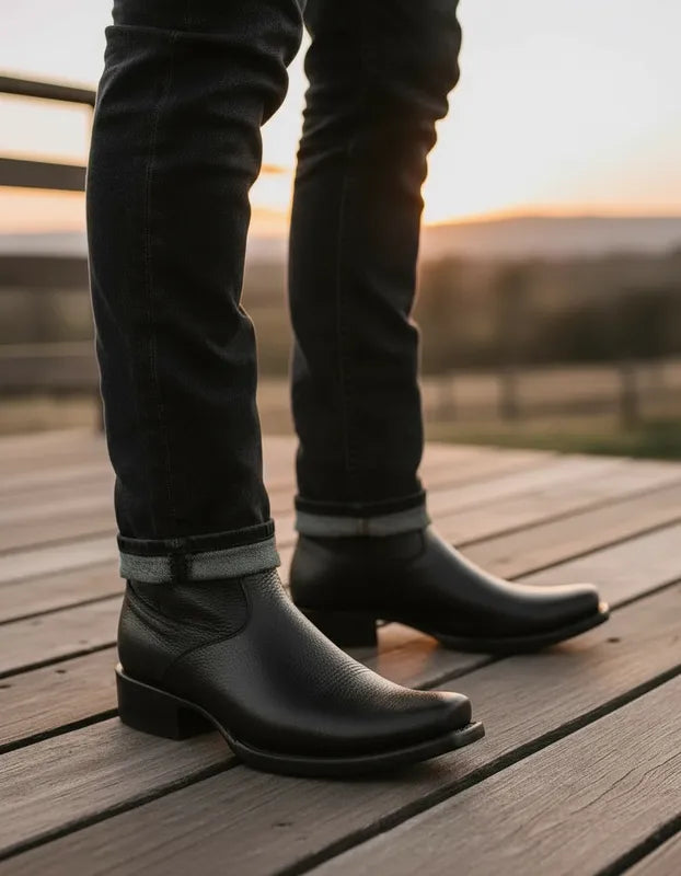 H2044 - Bota dubai casual venado negro