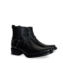 Cargar imagen en el visor de la galería, H3001 - Botín vaquero trompa de puerco negro
