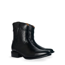 Cargar imagen en el visor de la galería, H3092 - Bota de vestir oval glasee negro
