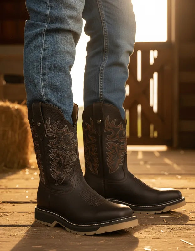 H8001 - Bota casco de acero crazy floter choco