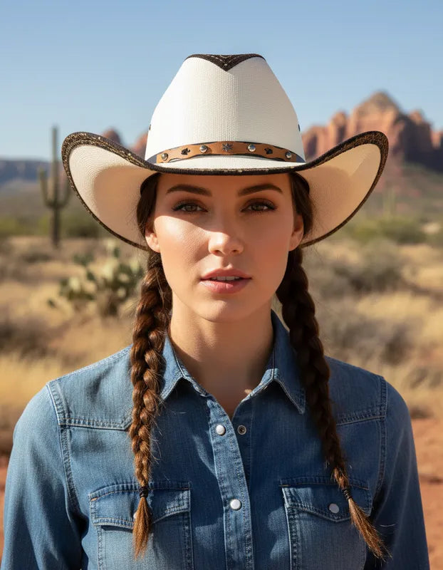 SELO2005 - Sombrero lona chihuahua vampiro café