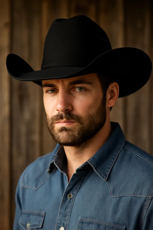 TEXPA4002 - Texana patrón negro 100x lana boliviana