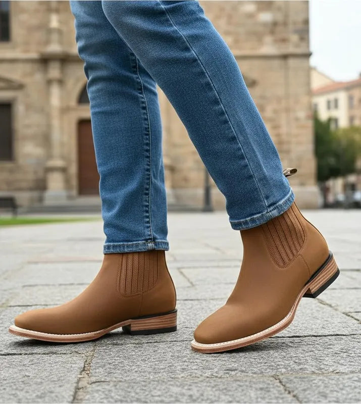 U3003 - Botín vaquero crazy miel