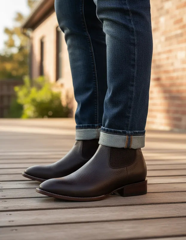 U3007 - Botín vaquero bullfy choco
