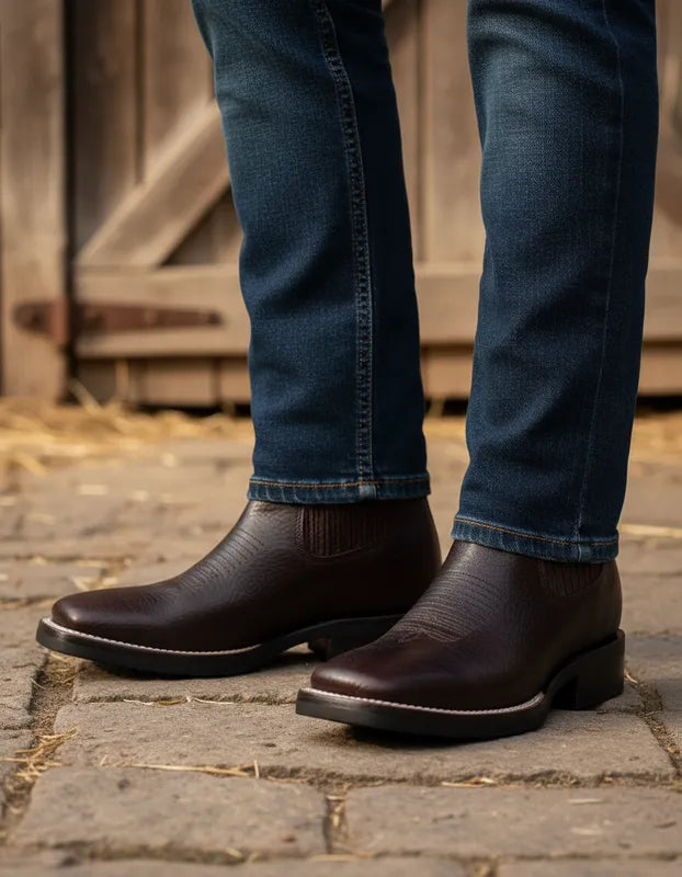 U6002 - Botín bulldog hule bullfy choco