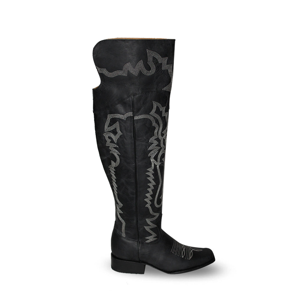 D5014 - Bota rodeo alta brasil negro pita