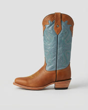 Cargar imagen en el visor de la galería, D5003 - Bota rodeo crazy miel/azul
