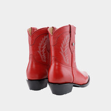 Load image into Gallery viewer, D3033 - Bota corta oval grizzly rojo
