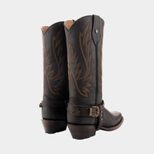Load image into Gallery viewer, D1094 - Bota rodeo con cinto crazy choco
