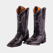 Load image into Gallery viewer, D2011 - Bota bulldog de cuero atanado negro
