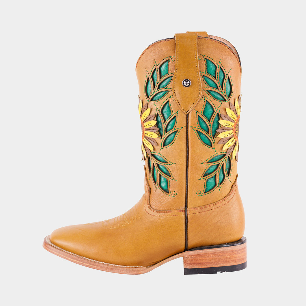 D2062 - Bota bulldog de cuero vintage miel