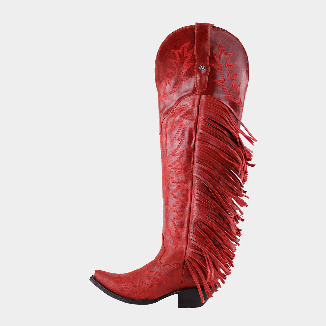 D2073 - Bota canela barbas jersey rojo