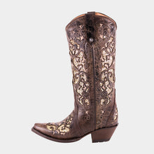 Load image into Gallery viewer, D3003 - Bota puntal láser desierto choco
