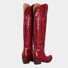 Load image into Gallery viewer, D3052 - Bota puntal canelita jersey rojo
