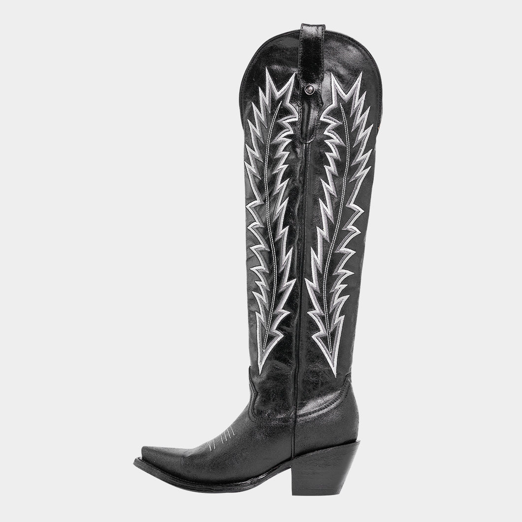 D3054 - Bota puntal canelita jersey negro