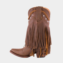 Load image into Gallery viewer, D7006 - Bota puntal de barbas floter choco canela
