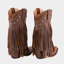 Load image into Gallery viewer, D7006 - Bota puntal de barbas floter choco canela
