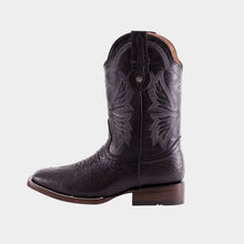 Load image into Gallery viewer, EB2001 - Bota bulldog panza avestruz negro exótico
