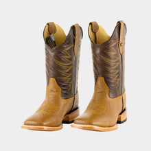 Load image into Gallery viewer, H1001 - Bota bulldog de cuero búfalo miel/café
