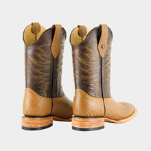 Load image into Gallery viewer, H1001 - Bota bulldog de cuero búfalo miel/café
