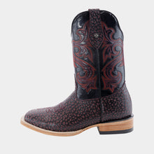 Cargar imagen en el visor de la galería, H1074 - Bota bulldog cuello toro vino/negro
